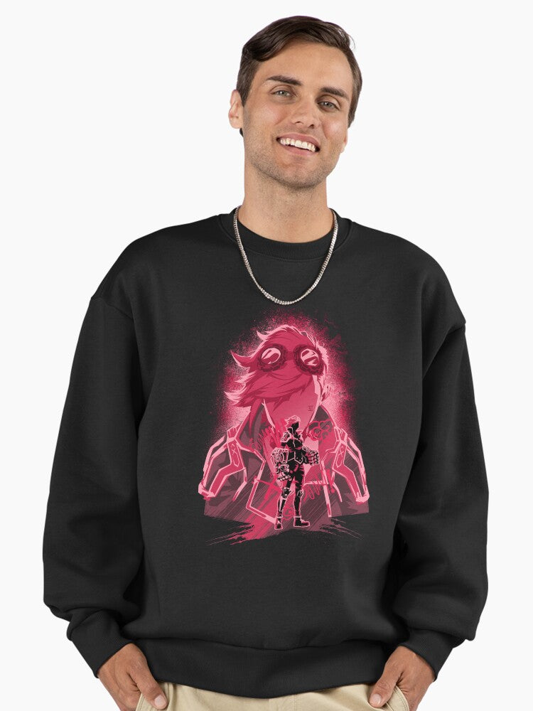 Heartsteel Red Premium Oversized Sweatshirt