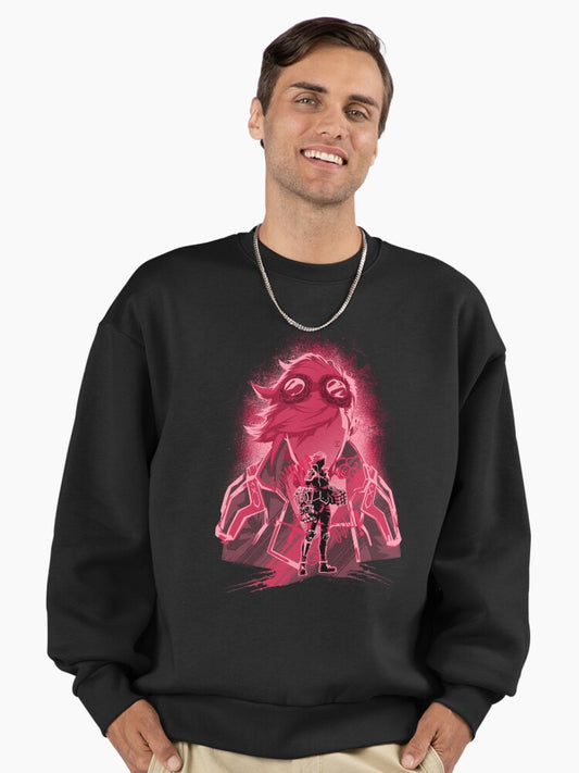 Heartsteel Red Premium Oversized Sweatshirt