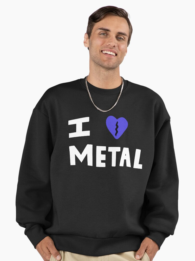 I Love Metal (Elliott Smith) Premium Oversized Sweatshirt