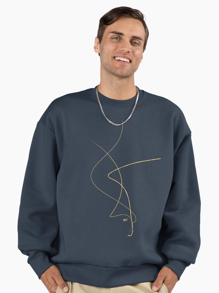 Kintsugi 2 #art #decor #buyart #japanese #gold #white #kirovair #design Premium Oversized Sweatshirt