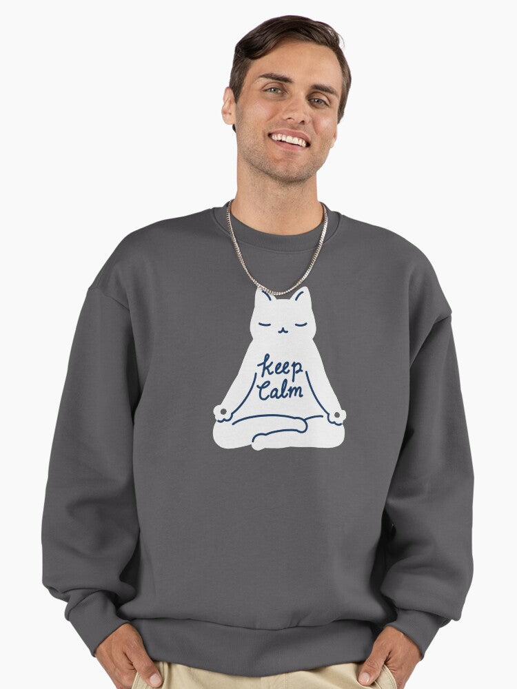 Keep Calm Cat 1 Premium Oversized Sweatshirt