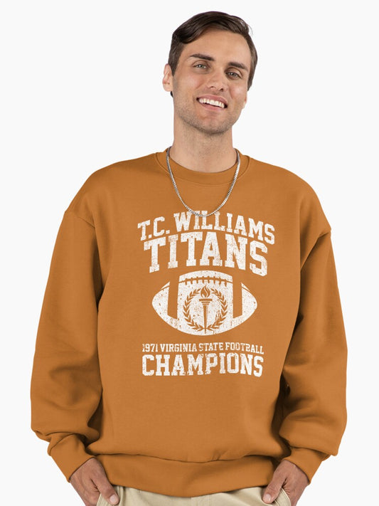 T.C. Williams Titans 1971 Football Champions Premium Oversized Sweatshirt