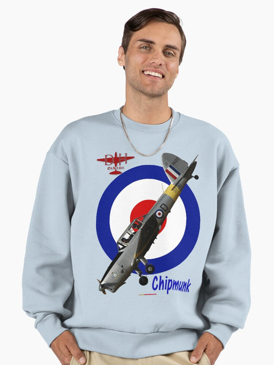 RAF Roundel -Chipmunk VH-ZIZ (WP791) 20181021 V2 Premium Oversized Sweatshirt