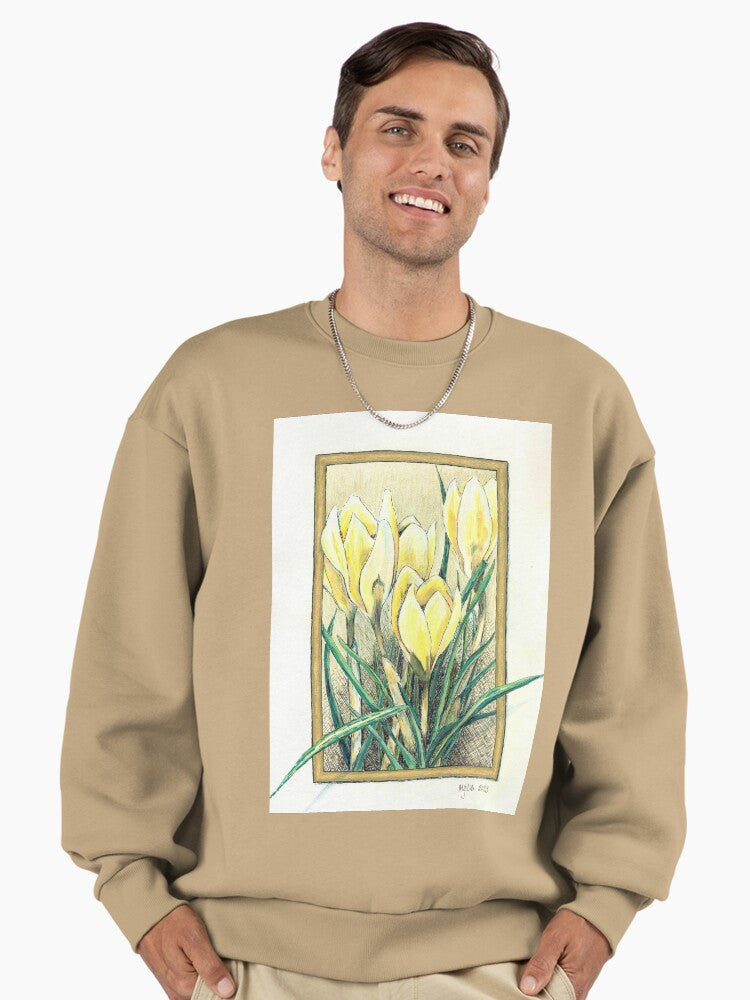 Crocuses Premium Oversized Sweatshirt
