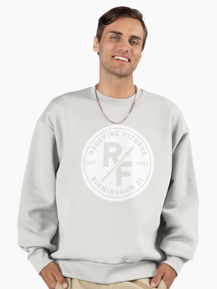 Redefine Fitness Logo white Premium Oversized Sweatshirt