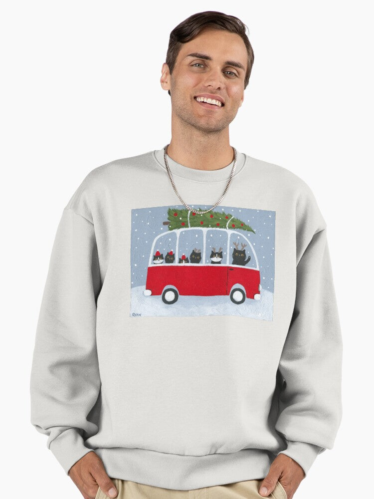 Bringing Home The Tree Premium Oversized Sweatshirt