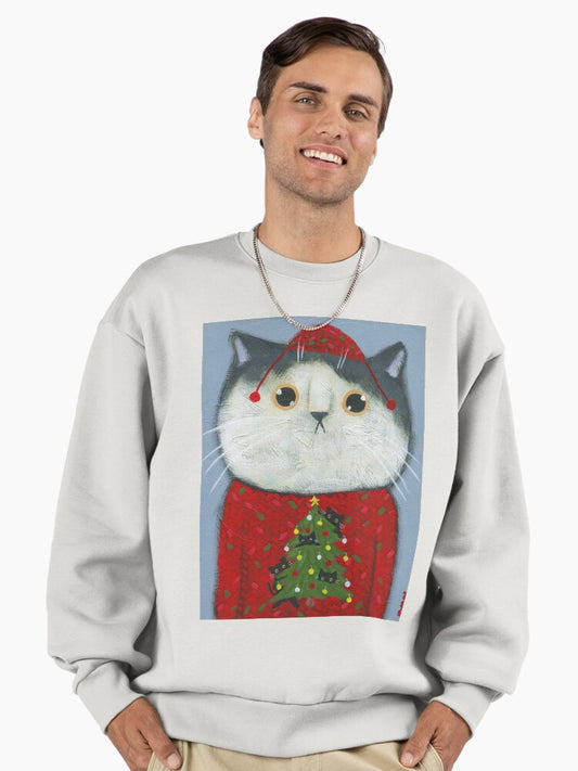 Sophie's Ugly Christmas Sweater Premium Oversized Sweatshirt