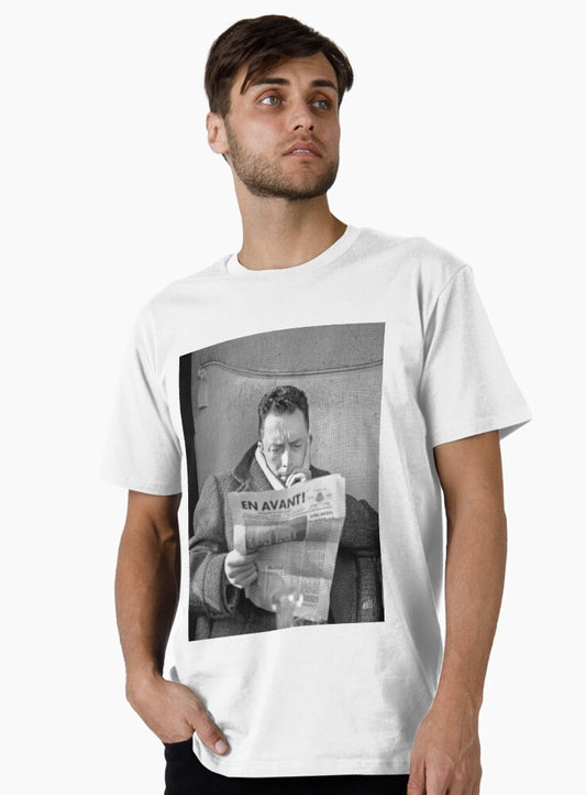 Albert Camus Portrait Tee Premium T-Shirt T-Shirt | Streetwear Vibe | Top Pick For Fans