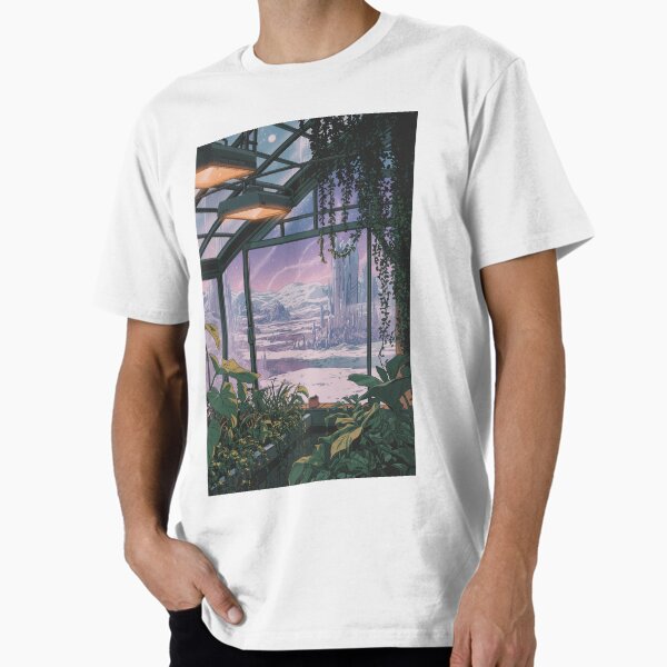 "Glasshouse Horizon Lo-Fi Art" Premium T-Shirt for Sale by DreamCraze