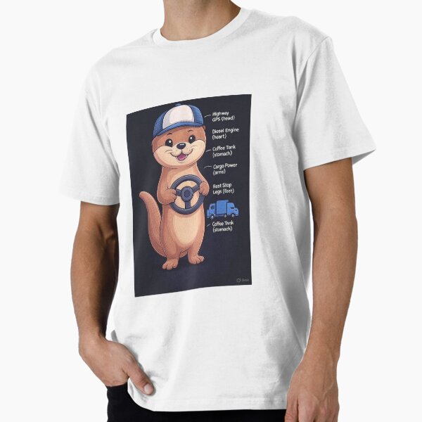 "Otter Anatomy of a Funny Trucker" Premium T-Shirt for Sale by SHOPSOUS23