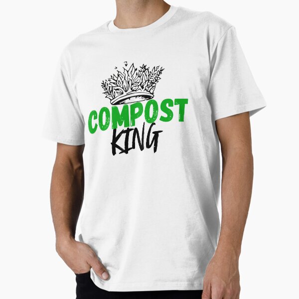 "Compost King Crown Design | Eco-Friendly Sustainable Lifestyle T-Shirt" Premium T-Shirt for Sale by Pmaharjan
