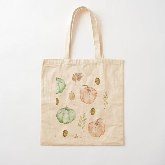 "Watercolor Pumpkins and Autumn Leaves Pattern Graphic T-shirt Design" Tote Bag for Sale by FestivityFinds