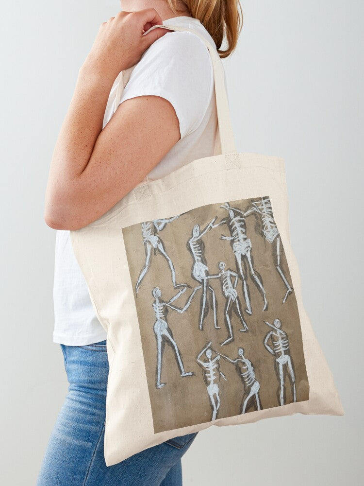 Figure Study Tote Bag | Cute Halloween Tote Bag | Reusable Eco Shopping Bag