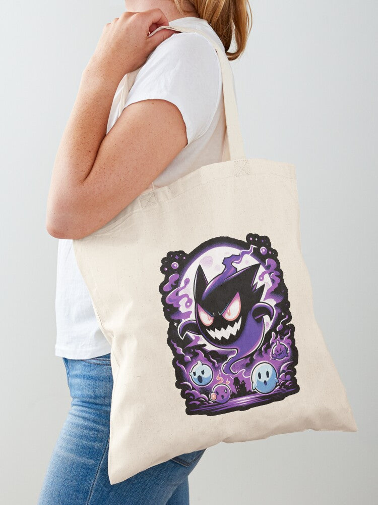 Little Ghost Tote Bag | Cute Halloween Tote Bag | Reusable Eco Shopping Bag