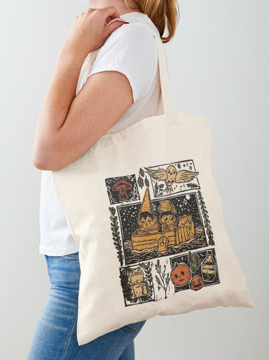 Pottsfield Harvest Festival Don Your Vegetables Tote Bag | Cute Halloween Tote Bag | Reusable Eco Shopping Bag