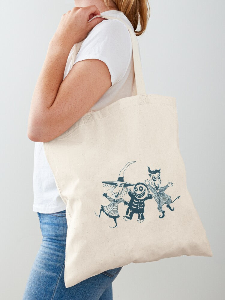 Lock Shock & Barrel Tote Bag | Cute Halloween Tote Bag | Reusable Eco Shopping Bag