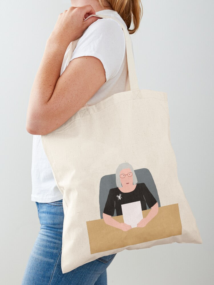 Baroness Lady Hale Spider Brooch Inspired Halloween Tote Bag | Spooky Halloween Tote Bag | Trendy Reusable Bag