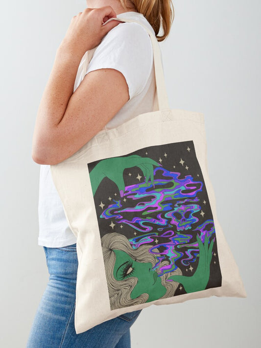 I Put A Spell On You Tote Bag | Cute Halloween Tote Bag | Reusable Eco Shopping Bag