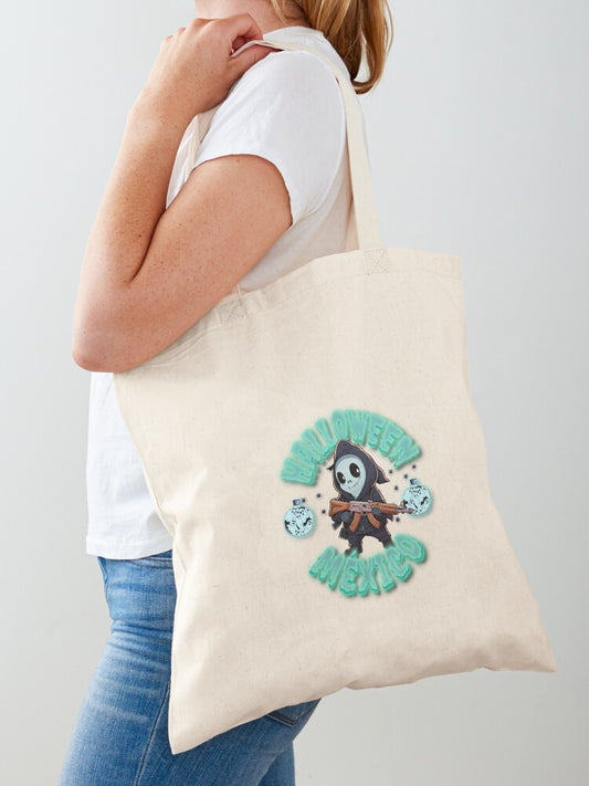 Halloween Mexico Limited Edition Halloween 2025 Merch 20 Tote Bag | Spooky Halloween Tote Bag | Trendy Reusable Bag