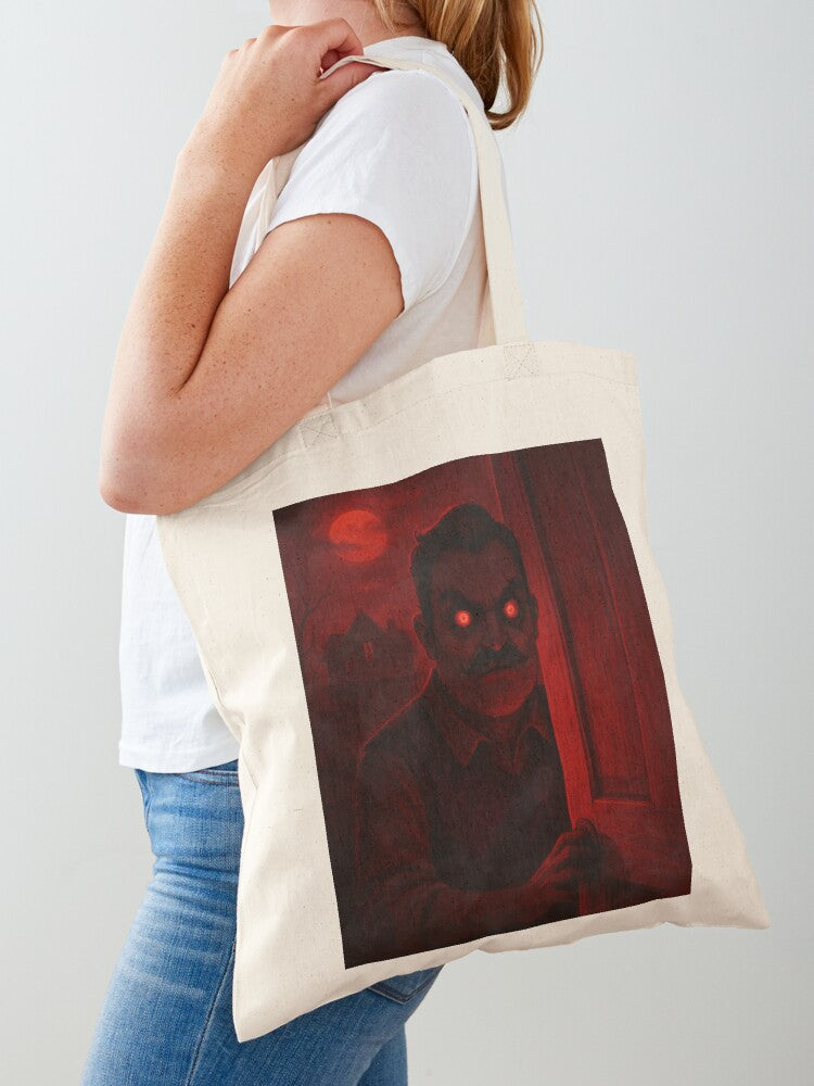 Hello Neighbor Nightmare Edition Tote Bag | Cute Halloween Tote Bag | Reusable Eco Shopping Bag