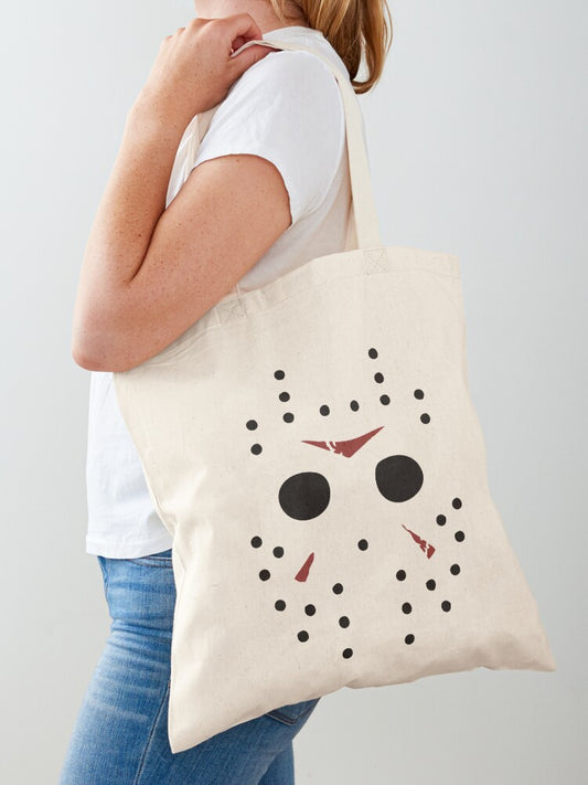 Friday The 13th Tote Bag | Cute Halloween Tote Bag | Reusable Eco Shopping Bag