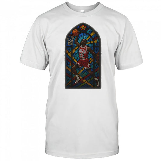 Stained glass Michael Jordan shirt