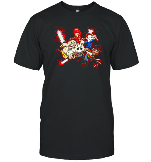 Super Maniac World Cartoon Halloween Movies T Shirt