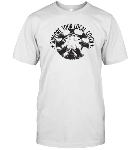 Support Your Local Coven Halloween Witch T Shirt