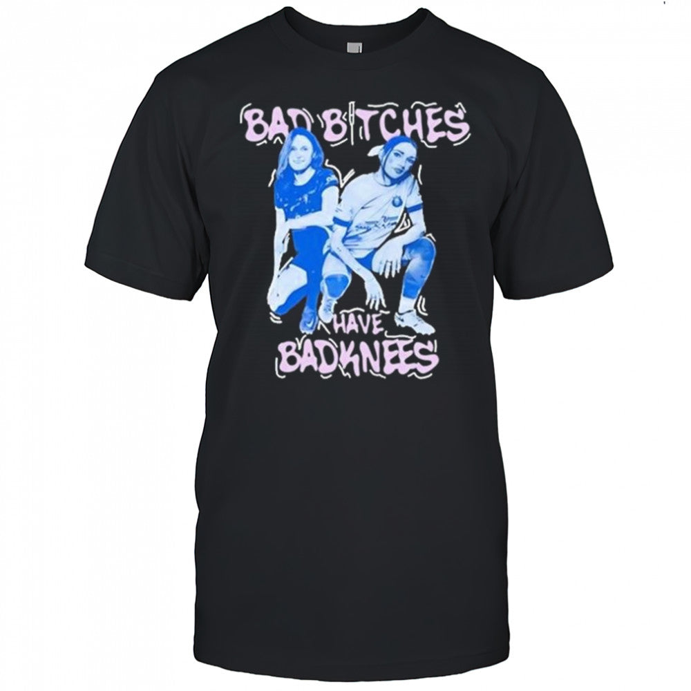 Tatumn Milazzo Bad Bitches Have Bad Knees Graphic t shirt