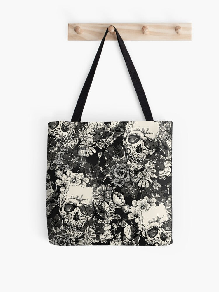 Skulls Tote Bag | Cute Halloween Tote Bag | Reusable Eco Shopping Bag