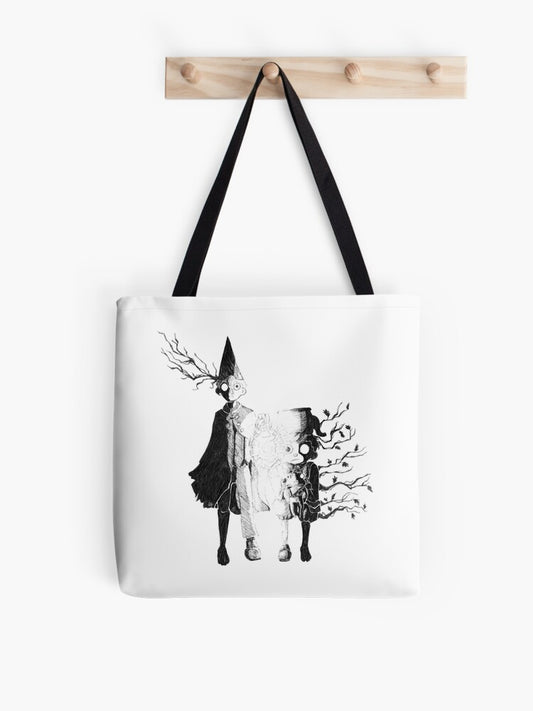 Over The Garden Wall Fanart Tote Bag | Cute Halloween Tote Bag | Reusable Eco Shopping Bag