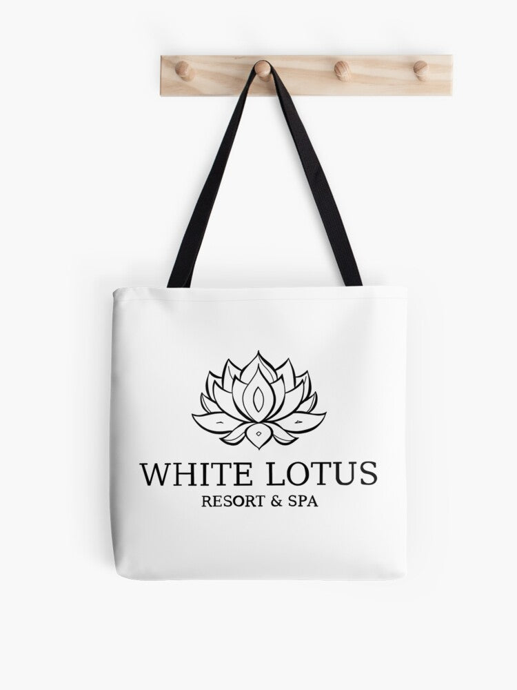 White Lotus Resort And Spa Hbo White Lotus White Lotus Halloween Gifts For Her Gifts For Him Halloween Tote Bag | Spooky Halloween Tote Bag | Trendy Reusable Bag