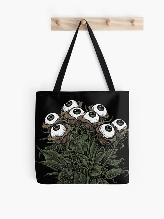 Monster Bouquet Tote Bag | Cute Halloween Tote Bag | Reusable Eco Shopping Bag