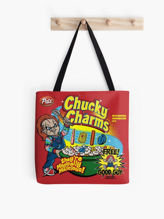 Chucky Charms Tote Bag | Cute Halloween Tote Bag | Reusable Eco Shopping Bag