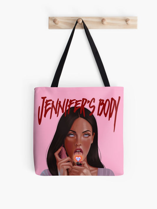Jennifers Body Check Tote Bag | Cute Halloween Tote Bag | Reusable Eco Shopping Bag