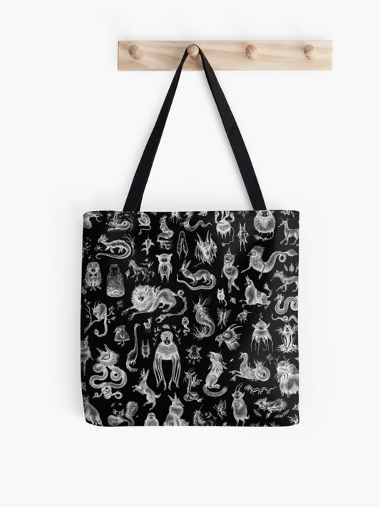 We Are Not Alone - Inverted Tote Bag | Cute Halloween Tote Bag | Reusable Eco Shopping Bag