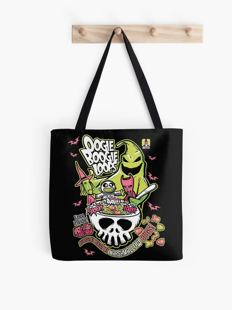 Oogie Boogie Loops Tote Bag | Cute Halloween Tote Bag | Reusable Eco Shopping Bag