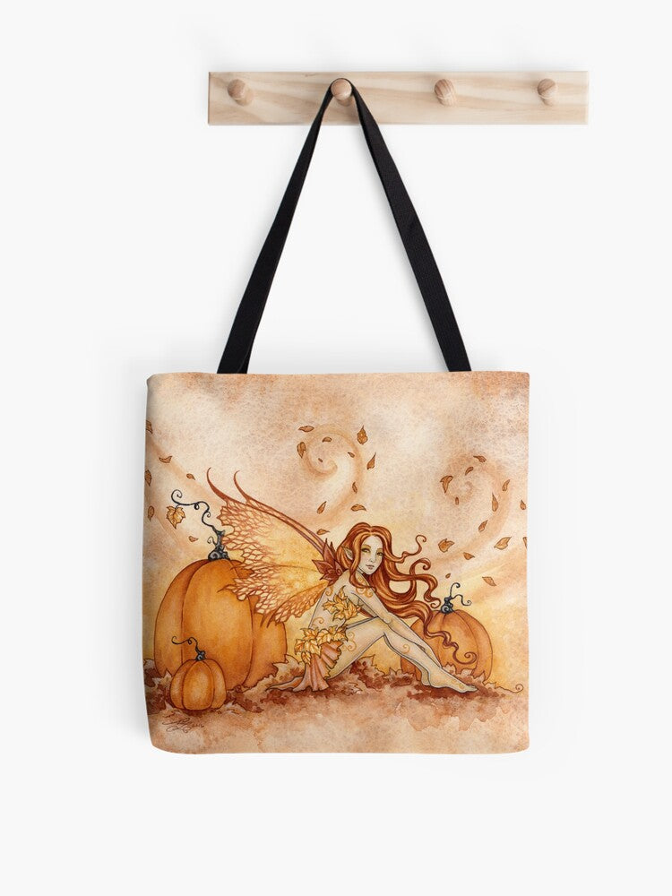 Autumn Fae Tote Bag | Cute Halloween Tote Bag | Reusable Eco Shopping Bag