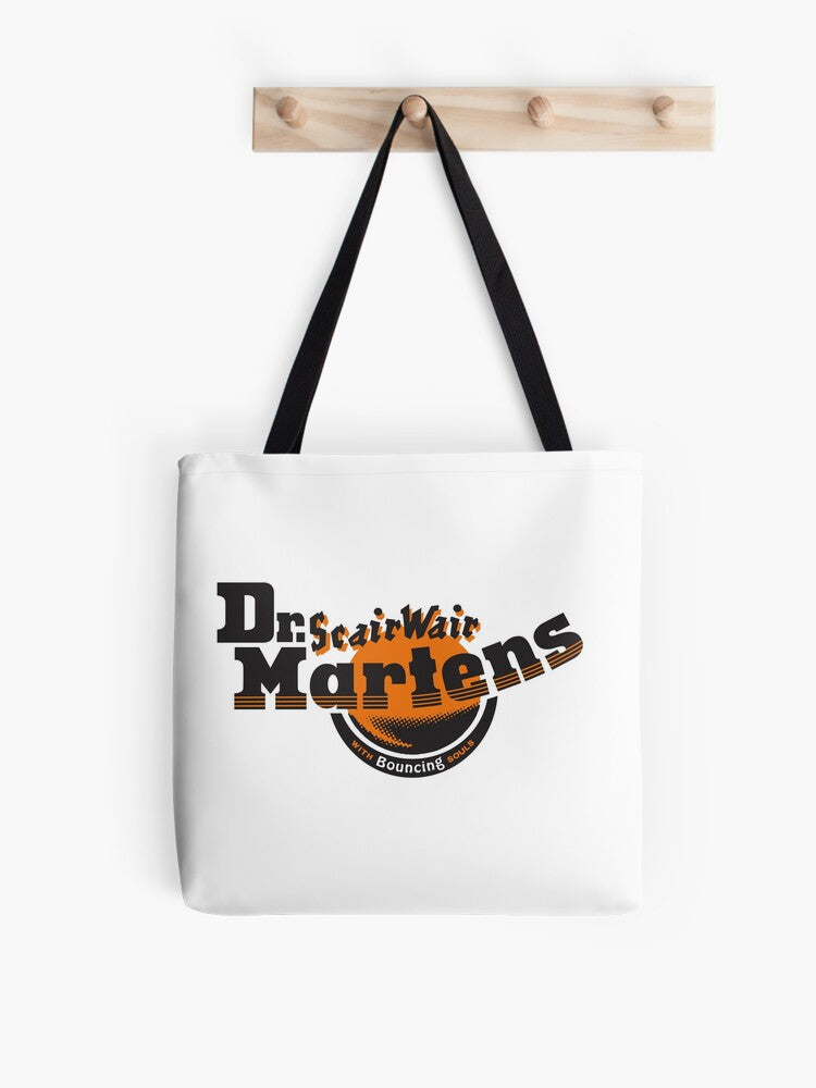 Dr Martens Scairwair With Bouncing Souls Tote Bag | Cute Halloween Tote Bag | Reusable Eco Shopping Bag