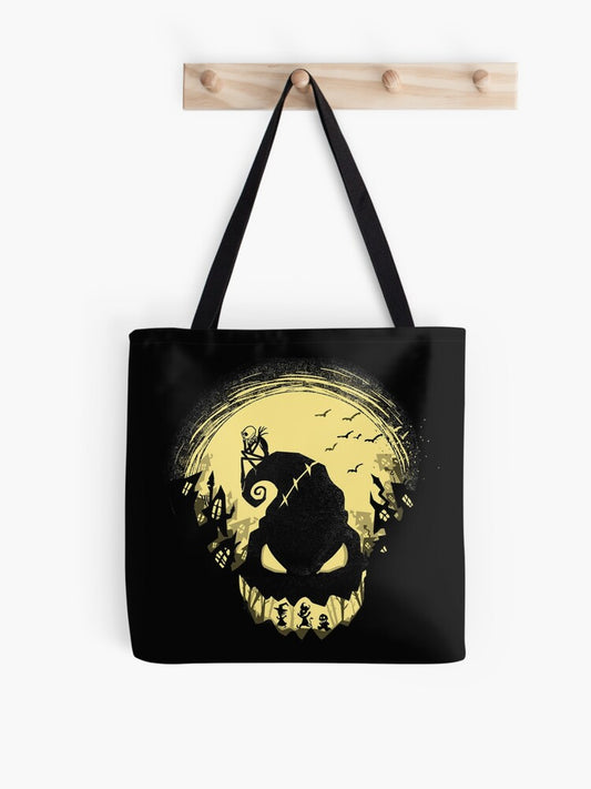 Jack's Nightmare Tote Bag | Cute Halloween Tote Bag | Reusable Eco Shopping Bag