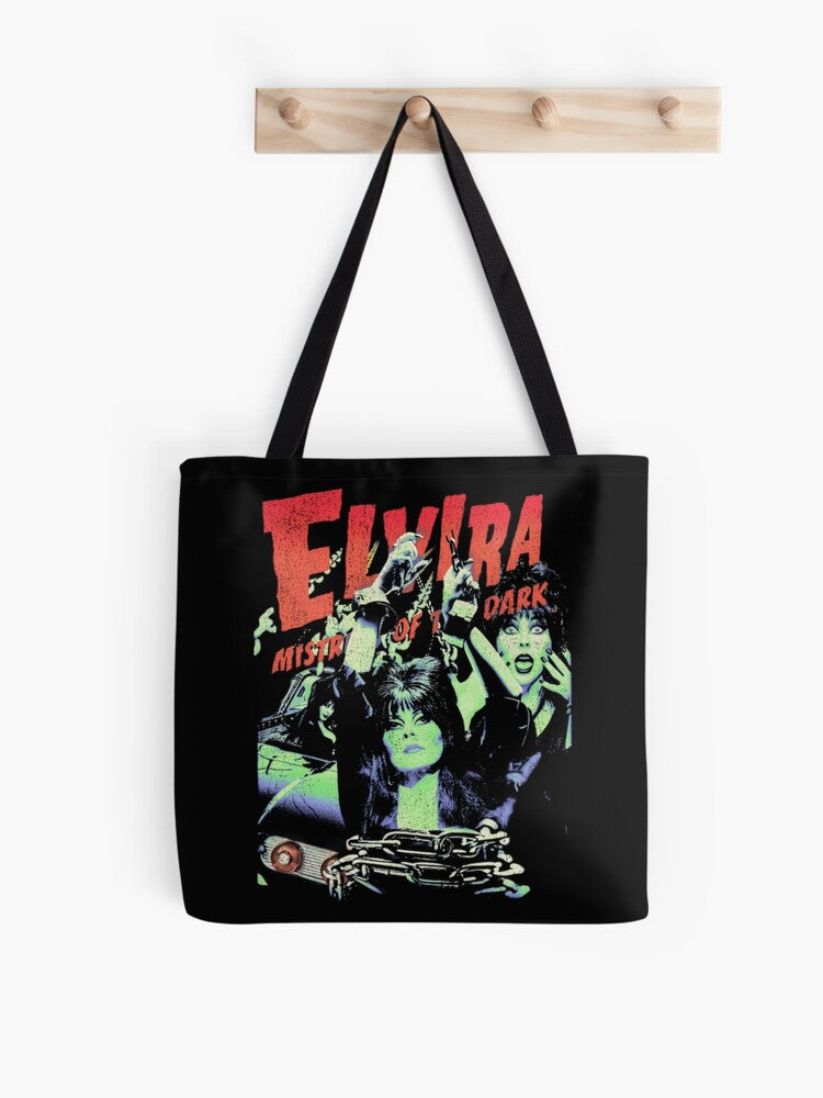 Elvira's Mistress Of The Dark 80s Horror Tote Bag | Cute Halloween Tote Bag | Reusable Eco Shopping Bag