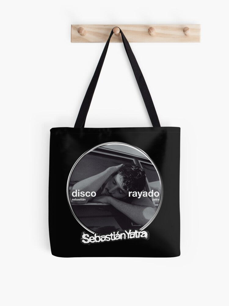 Disco Rayado - Sebastian Yatra Tote Bag | Cute Halloween Tote Bag | Reusable Eco Shopping Bag
