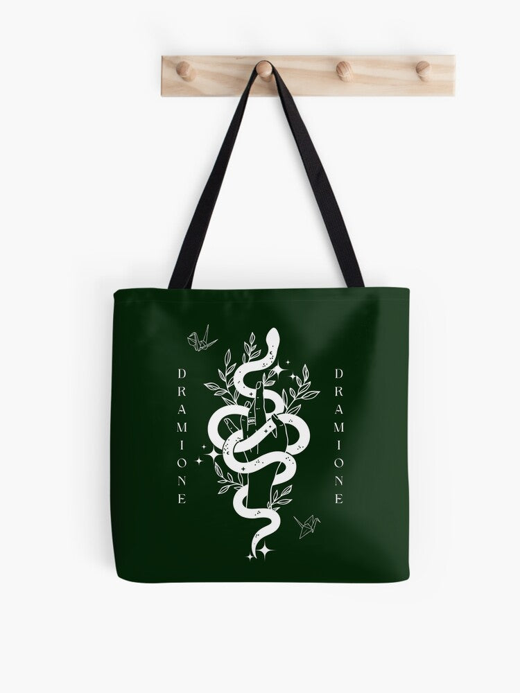 Dramione College T Tote Bag | Cute Halloween Tote Bag | Reusable Eco Shopping Bag
