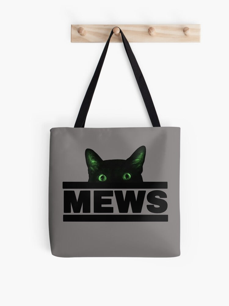 Manny Halloween Cat Loves Mews Tote Bag | Spooky Halloween Tote Bag | Trendy Reusable Bag