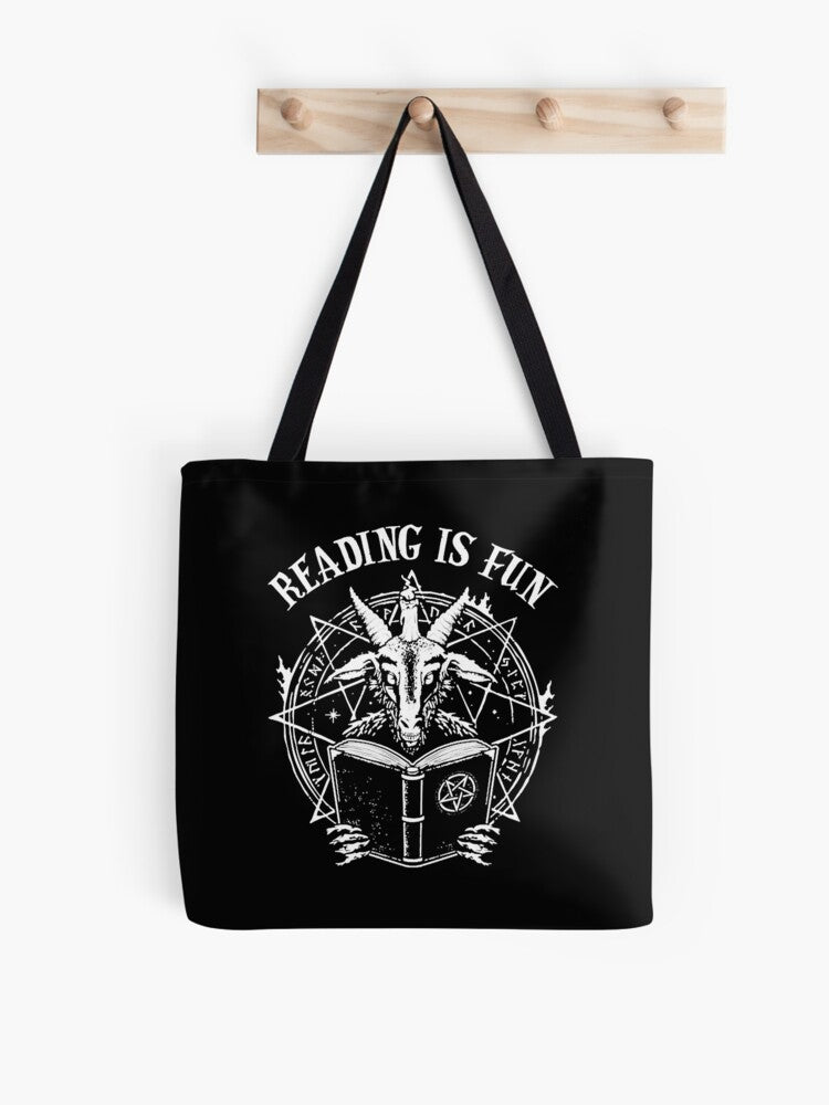 Reading Is Fun Tote Bag | Cute Halloween Tote Bag | Reusable Eco Shopping Bag