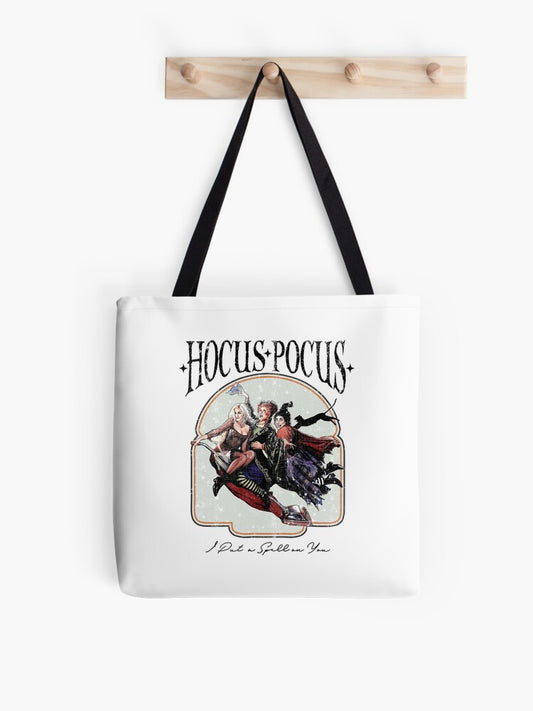 Hocus Pocus Sublimation Tote Bag | Cute Halloween Tote Bag | Reusable Eco Shopping Bag