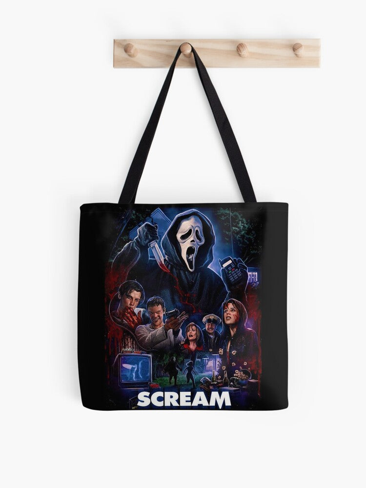 The Scream Movie Poster Tote Bag | Cute Halloween Tote Bag | Reusable Eco Shopping Bag