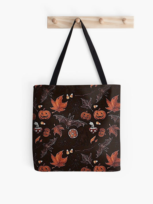 Halloween Party Tote Bag | Spooky Halloween Tote Bag | Trendy Reusable Bag