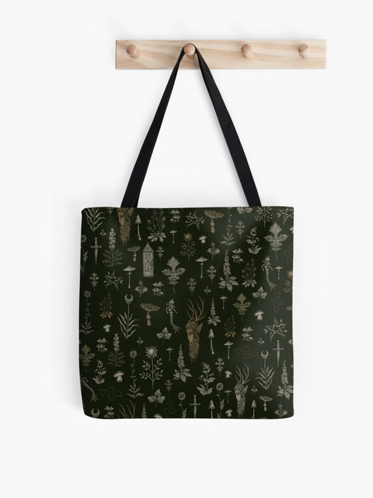 Forest And Field Guardian Tote Bag | Cute Halloween Tote Bag | Reusable Eco Shopping Bag