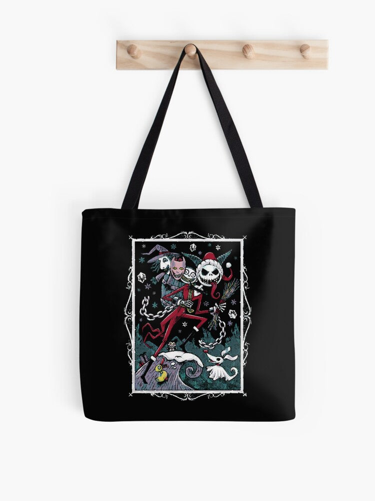 Jack Vom Krampus Halloween Gift Tote Bag | Spooky Halloween Tote Bag | Trendy Reusable Bag